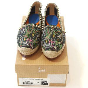 NWB Christian Louboutin Ares Jungle Espadrilles 37